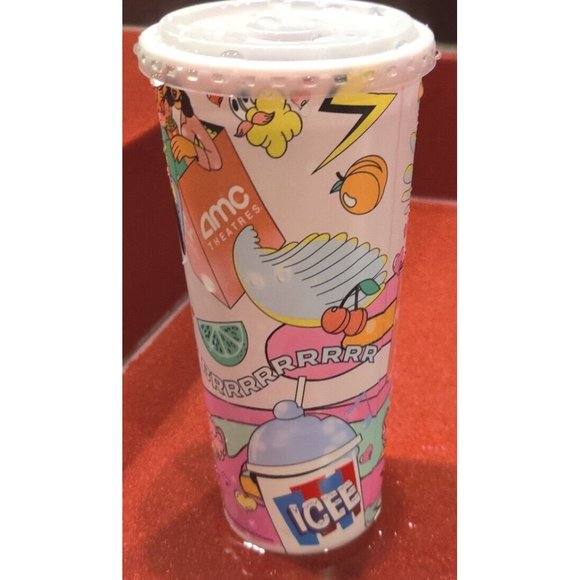 Color Changing Cup AMC Limited Edition Freestyle Coke Graffiti Design Used Once - Picture 2 of 3
